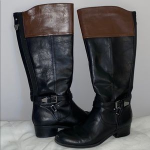 Black and Brown Boots